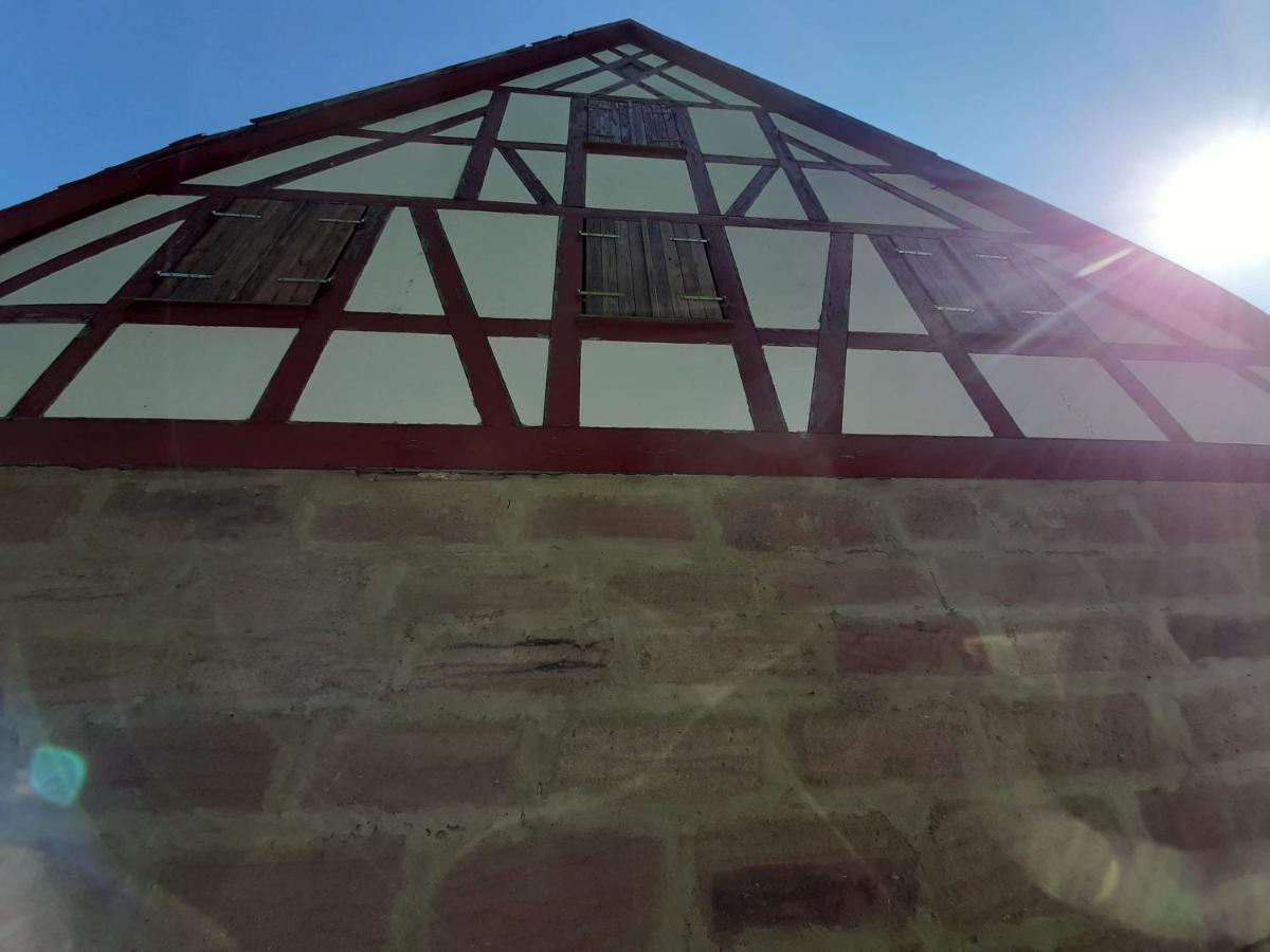 Ferienwohnung Kunst und Kulturschuppen Hasenmühle Kammerstein Exterior foto