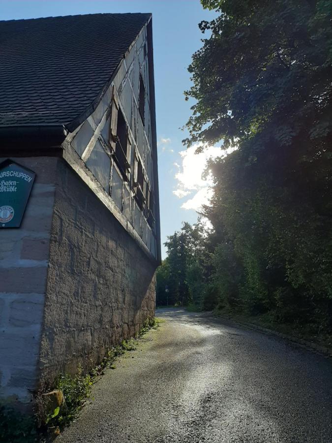 Ferienwohnung Kunst und Kulturschuppen Hasenmühle Kammerstein Exterior foto